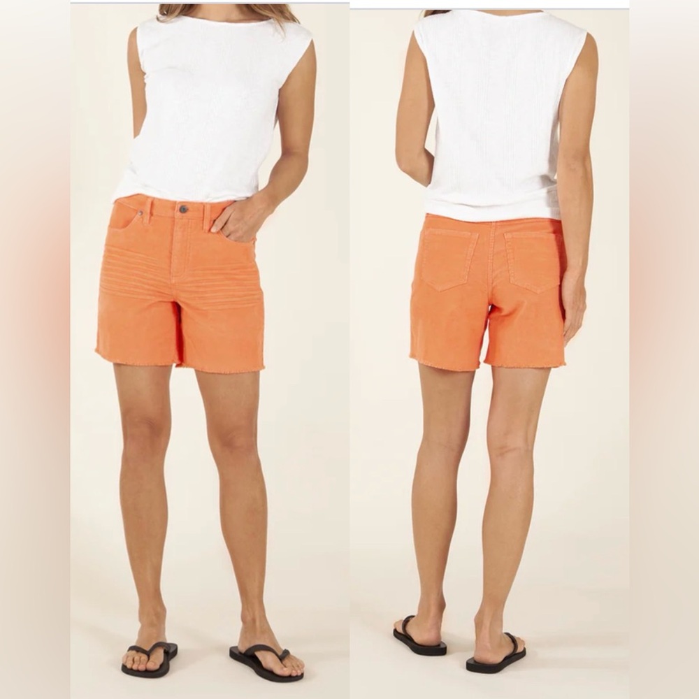 Carve Designs Oahu Hi Rise Short 6” in Coral , size 6